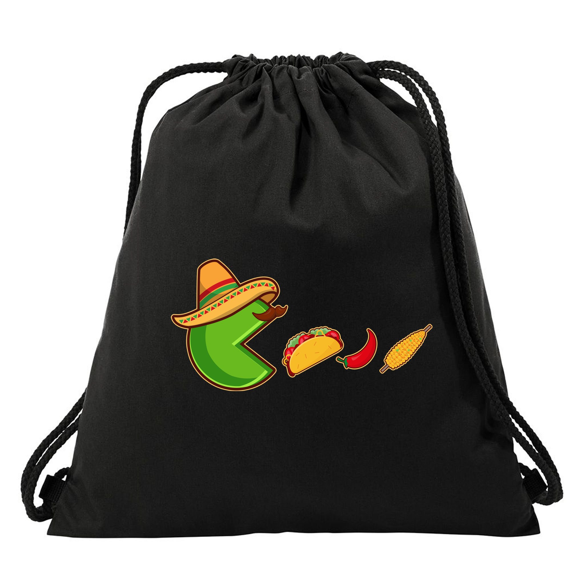 Funny Oldschool Video Game Cinco De Mayo Drawstring Bag