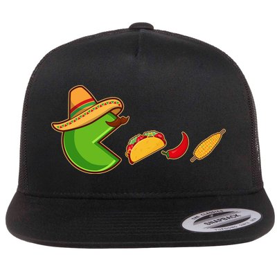 Funny Oldschool Video Game Cinco De Mayo Flatbill Hat