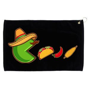 Funny Oldschool Video Game Cinco De Mayo Grommeted Golf Towel