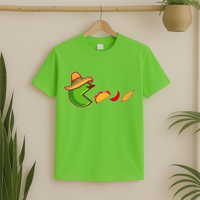 Funny Oldschool Video Game Cinco De Mayo T-Shirt