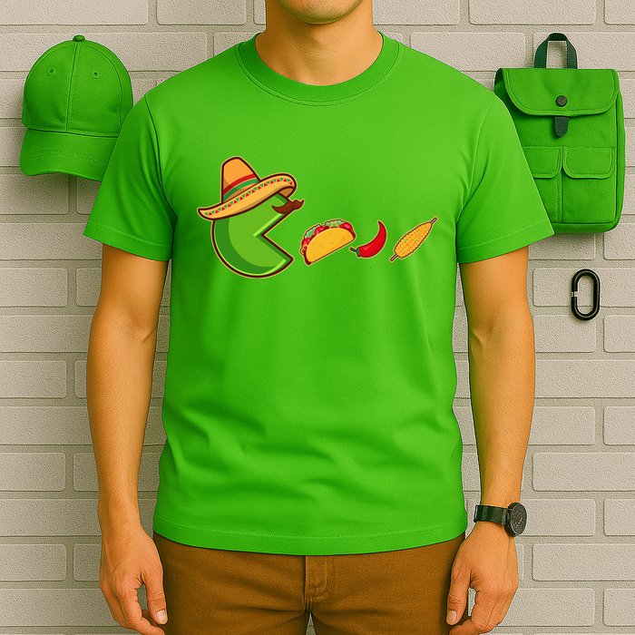 Funny Oldschool Video Game Cinco De Mayo T-Shirt