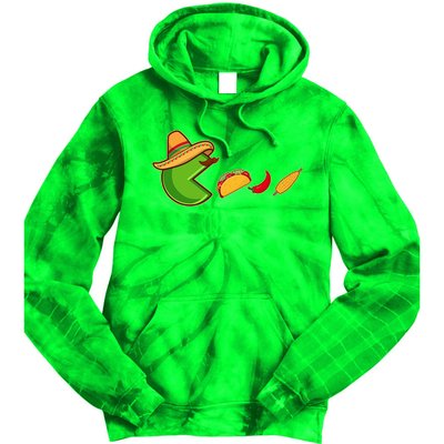 Funny Oldschool Video Game Cinco De Mayo Tie Dye Hoodie
