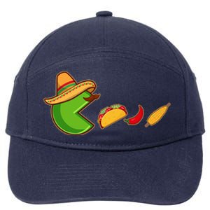 Funny Oldschool Video Game Cinco De Mayo 7-Panel Snapback Hat