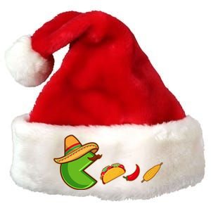 Funny Oldschool Video Game Cinco De Mayo Premium Christmas Santa Hat