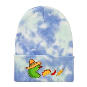 Funny Oldschool Video Game Cinco De Mayo Tie Dye 12in Knit Beanie