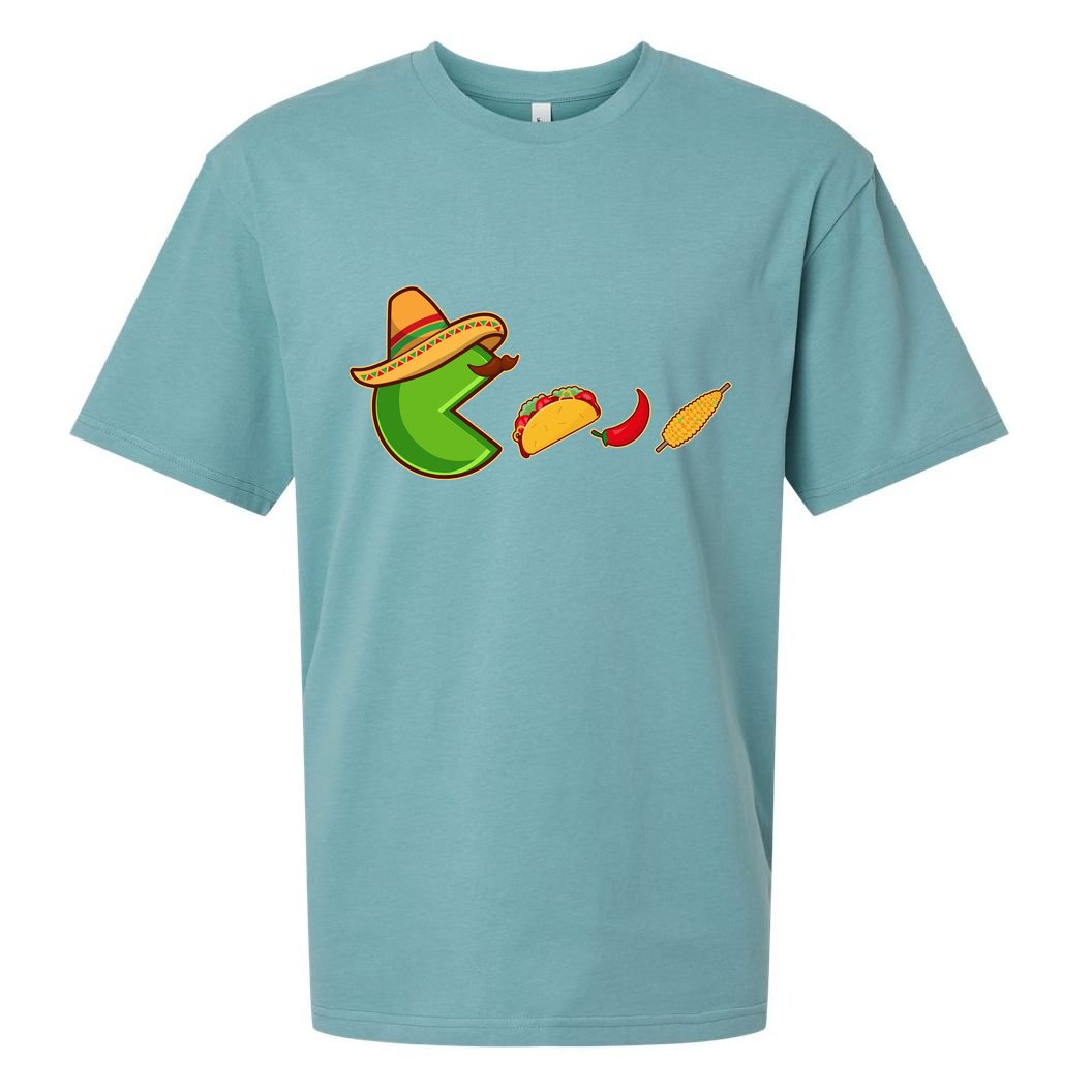 Funny Oldschool Video Game Cinco De Mayo Sueded Cloud Jersey T-Shirt