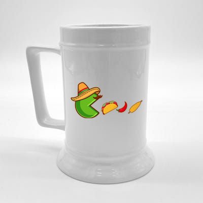 Funny Oldschool Video Game Cinco De Mayo Beer Stein