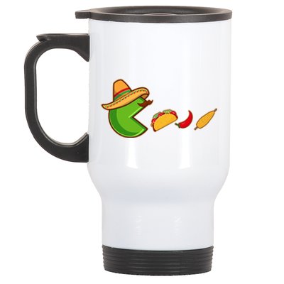 Funny Oldschool Video Game Cinco De Mayo Stainless Steel Travel Mug