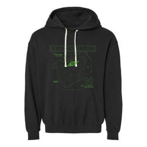 Fall Out Vault Tec Pip Boy Garment-Dyed Fleece Hoodie