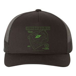 Fall Out Vault Tec Pip Boy Yupoong Adult 5-Panel Trucker Hat