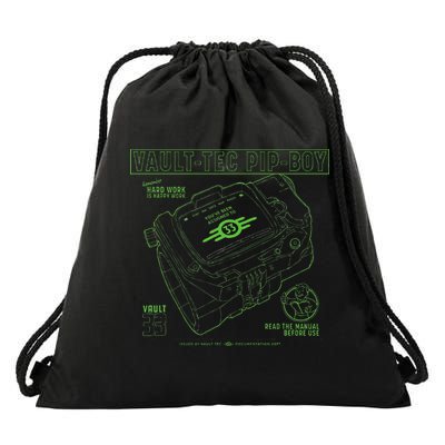 Fall Out Vault Tec Pip Boy Drawstring Bag