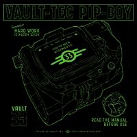 Fall Out Vault Tec Pip Boy Drawstring Bag