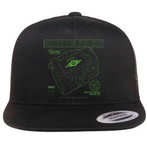 Fall Out Vault Tec Pip Boy Flat Bill Trucker Hat