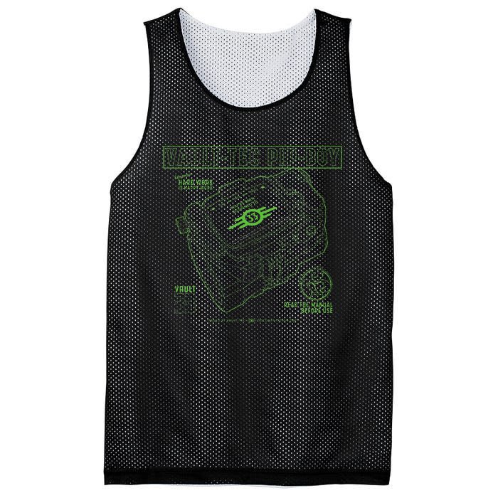 Fall Out Vault Tec Pip Boy Mesh Reversible Basketball Jersey Tank