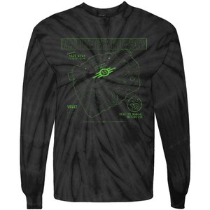 Fall Out Vault Tec Pip Boy Tie-Dye Long Sleeve Shirt