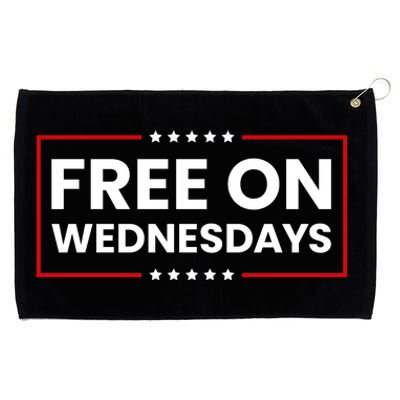 Free On Wednesdays Funny Biden Saying Grommeted Golf Towel