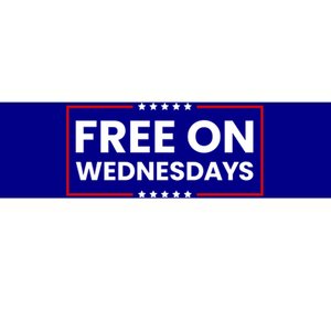 Free On Wednesdays Funny Biden Saying Bumper Sticker