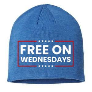 Free On Wednesdays Funny Biden Saying Sustainable Beanie