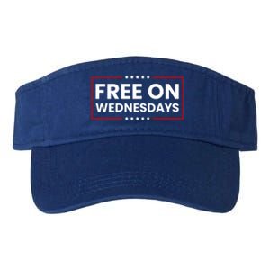 Free On Wednesdays Funny Biden Saying Valucap Bio-Washed Visor