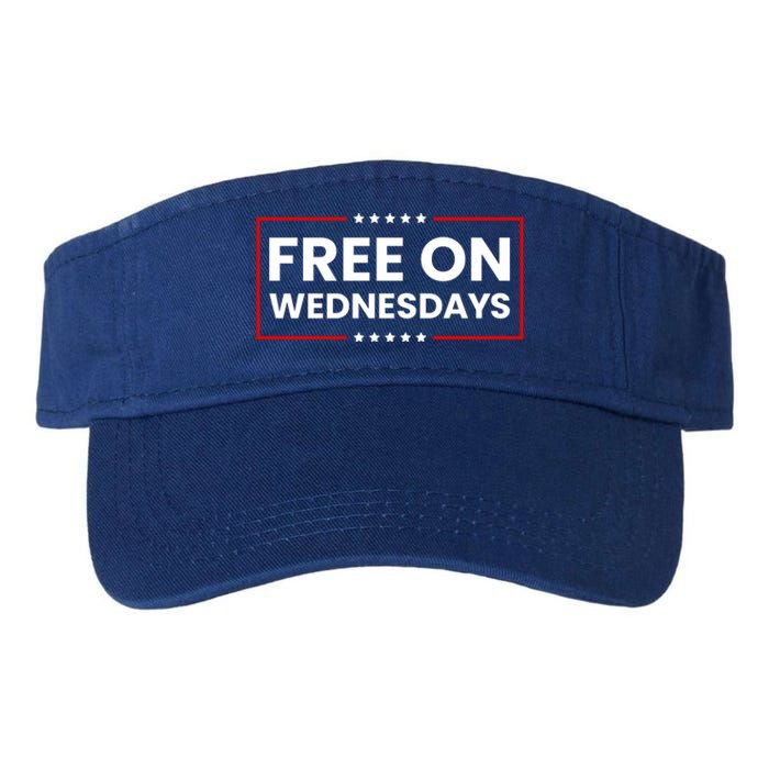 Free On Wednesdays Funny Biden Saying Valucap Bio-Washed Visor