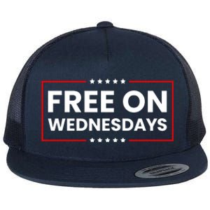 Free On Wednesdays Funny Biden Saying Flat Bill Trucker Hat