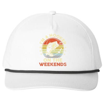 Fishinghooker On Weekends Snapback Five-Panel Rope Hat