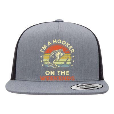 Fishinghooker On Weekends Flat Bill Trucker Hat