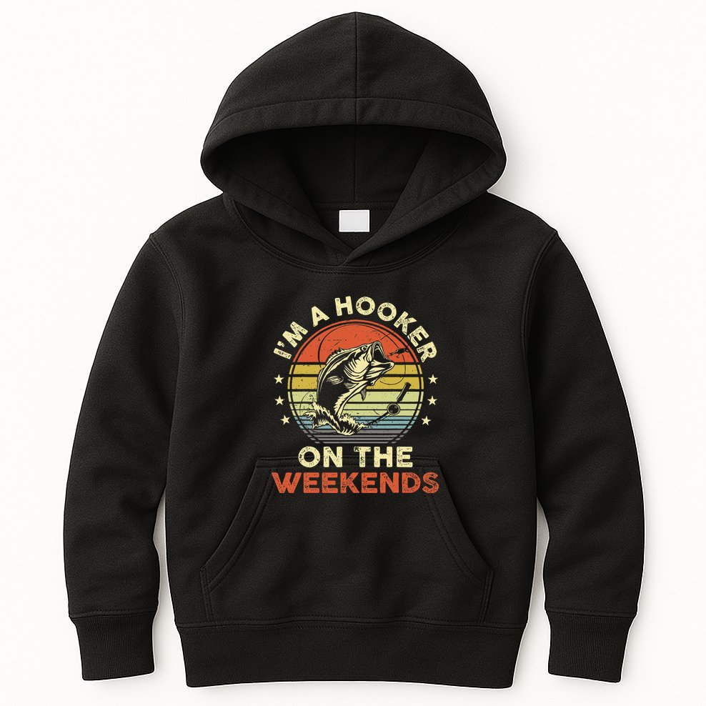 Fishinghooker On Weekends Kids Hoodie