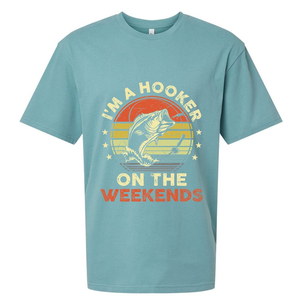 Fishinghooker On Weekends Sueded Cloud Jersey T-Shirt