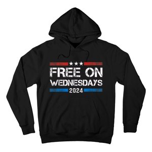 Free On Wednesdays 2024 Election Funny Trump Biden Hoodie