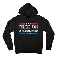 Free On Wednesdays 2024 Election Funny Trump Biden Hoodie