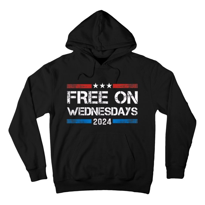 Free On Wednesdays 2024 Election Funny Trump Biden Hoodie