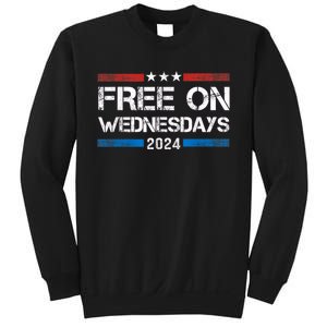 Free On Wednesdays 2024 Election Funny Trump Biden Sweatshirt