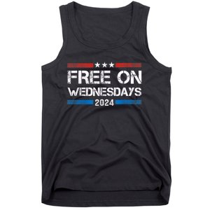 Free On Wednesdays 2024 Election Funny Trump Biden Tank Top