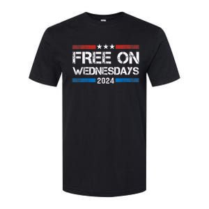 Free On Wednesdays 2024 Election Funny Trump Biden Softstyle CVC T-Shirt