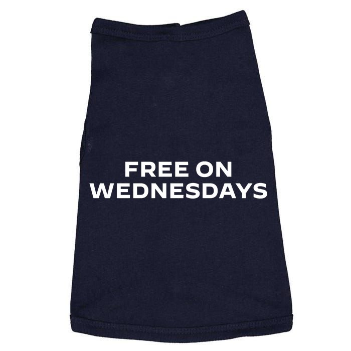 Free On Wednesdays Funny Joe Biden Doggie Tank