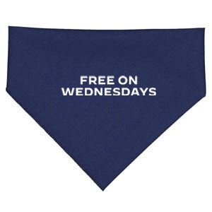 Free On Wednesdays Funny Joe Biden USA-Made Doggie Bandana