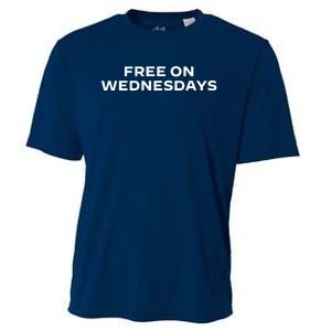 Free On Wednesdays Funny Joe Biden Cooling Performance Crew T-Shirt