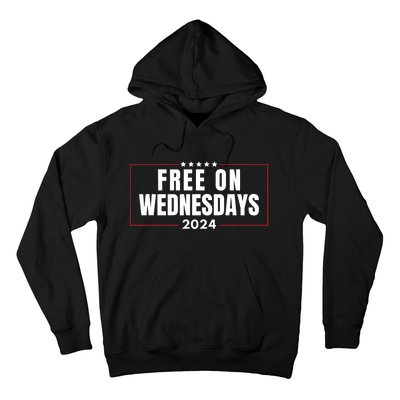 Free On Wednesdays 2024 Election Funny Trump Biden Saying Hoodie