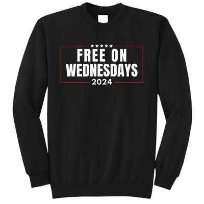 Free On Wednesdays 2024 Election Funny Trump Biden Saying Sweatshirt