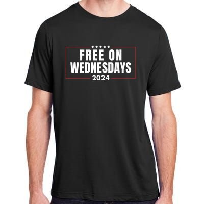 Free On Wednesdays 2024 Election Funny Trump Biden Saying Adult ChromaSoft Performance T-Shirt