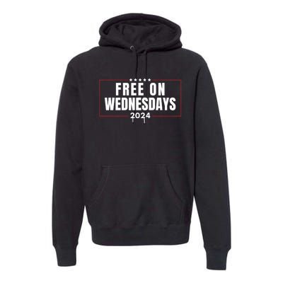 Free On Wednesdays 2024 Election Funny Trump Biden Saying Premium Hoodie