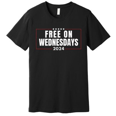 Free On Wednesdays 2024 Election Funny Trump Biden Saying Premium T-Shirt