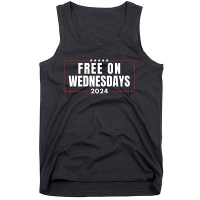 Free On Wednesdays 2024 Election Funny Trump Biden Saying Tank Top