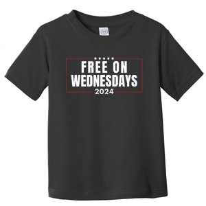 Free On Wednesdays 2024 Election Funny Trump Biden Saying Toddler T-Shirt