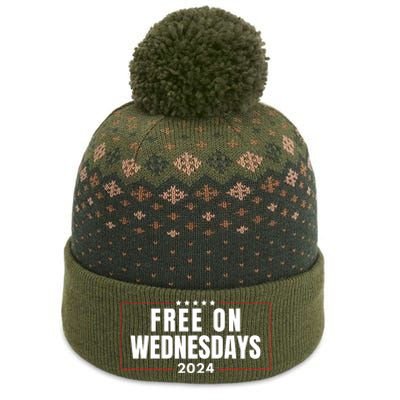 Free On Wednesdays 2024 Election Funny Trump Biden Saying The Baniff Cuffed Pom Beanie