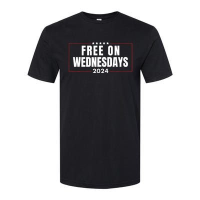 Free On Wednesdays 2024 Election Funny Trump Biden Saying Softstyle CVC T-Shirt