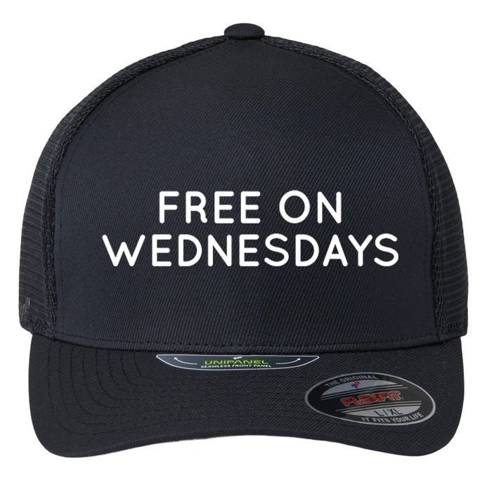 Free On Wednesdays Anti Trump 2024 Election Flexfit Unipanel Trucker Cap