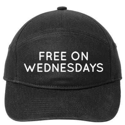 Free On Wednesdays Anti Trump 2024 Election 7-Panel Snapback Hat