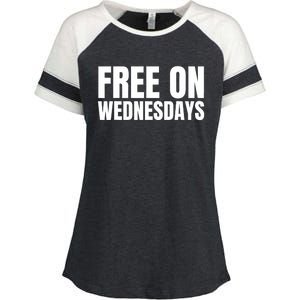 Free On Wednesdays Enza Ladies Jersey Colorblock Tee